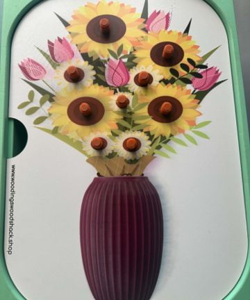 IKEA Flisat Pouch Screw Flowers in Vase activity - Great For Helping Little Hands With Coordination & Dexterity & Spring and summer activities - Image 1