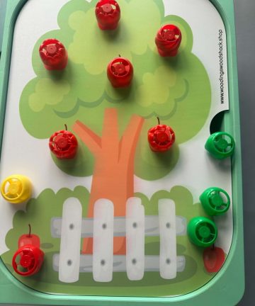 IKEA Flisat Pouch Screw Tree activity - Great For Helping Little Hands With Coordination & Dexterity & Spring and summer activities - Image 1