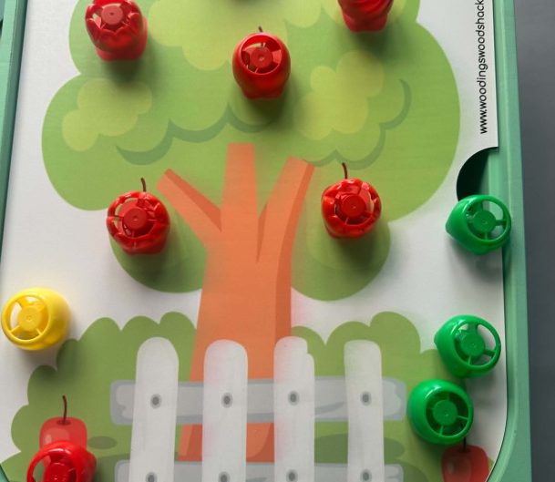 IKEA Flisat Pouch Screw Tree activity - Great For Helping Little Hands With Coordination & Dexterity & Spring and summer activities