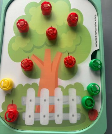 IKEA Flisat Pouch Screw Tree activity - Great For Helping Little Hands With Coordination & Dexterity & Spring and summer activities - Image 2