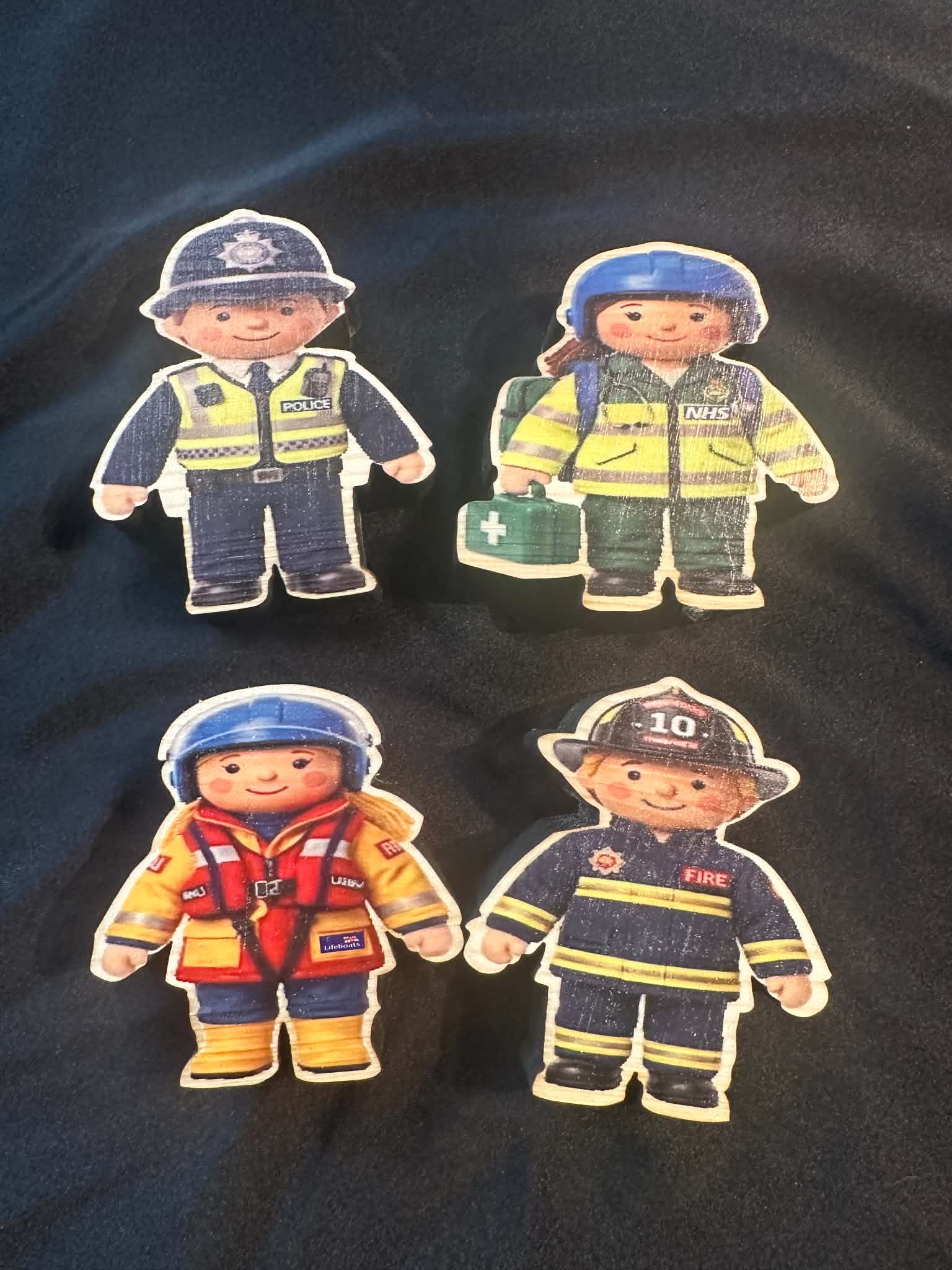 British Emergency Service Characters - Police, Ambulance, Fire & Life Boat Personnel, Great For Role Play And Story Telling - Image 1
