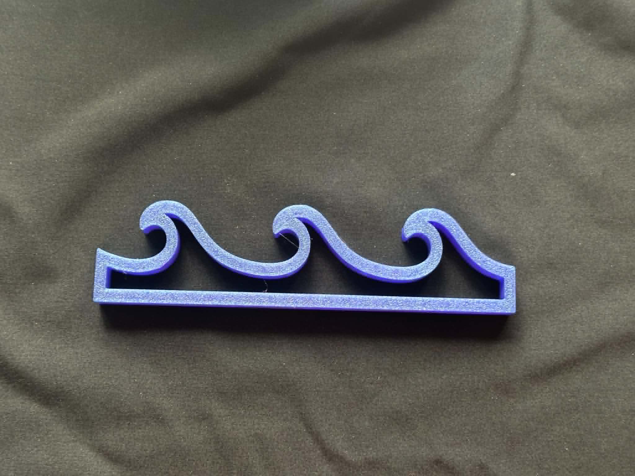 3D Printed Wave - great for Play Dough or Sensory play trays - Image 1