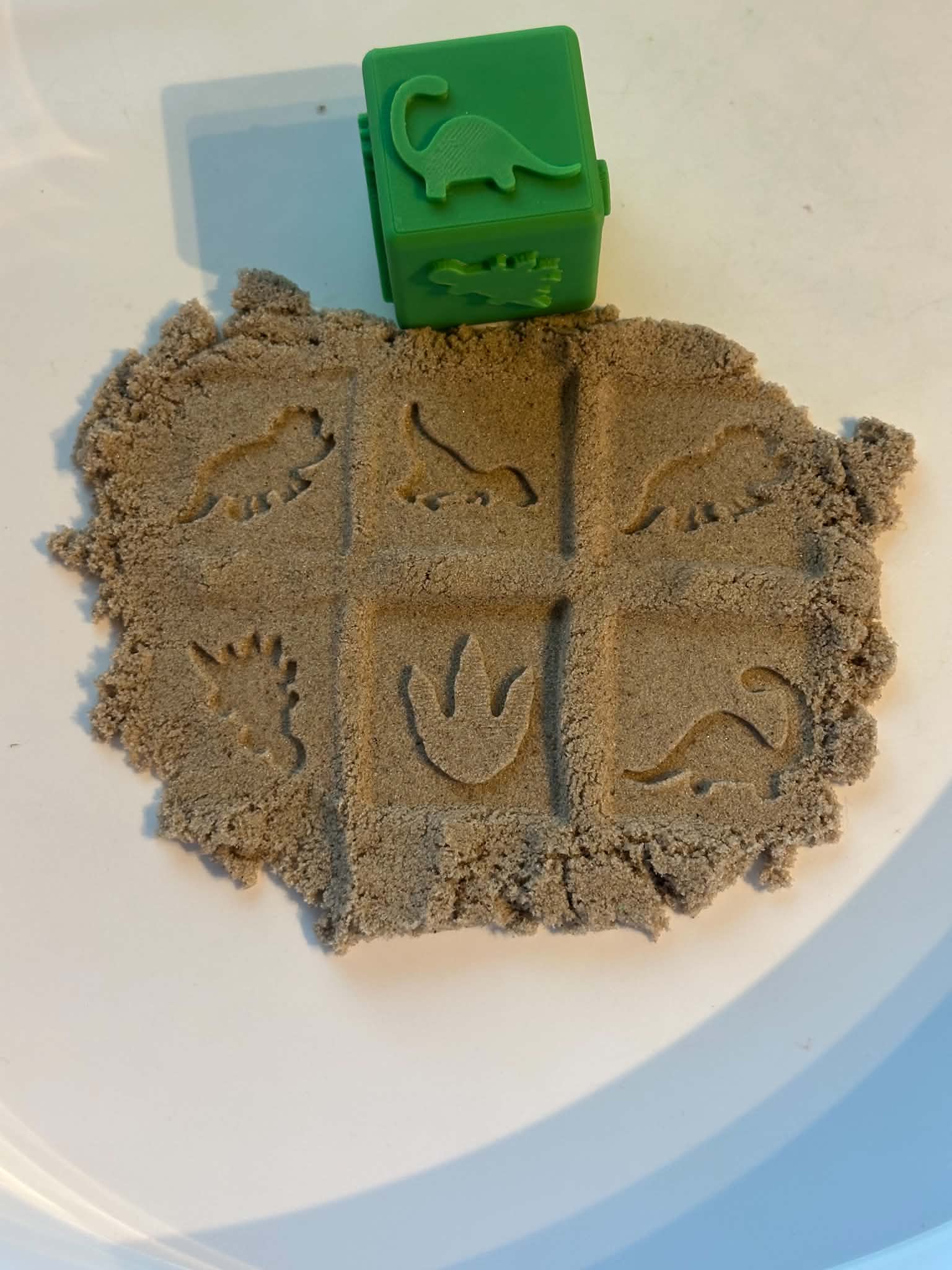 3D printed Dinosaur Stamper Block – great for play dough - Image 2