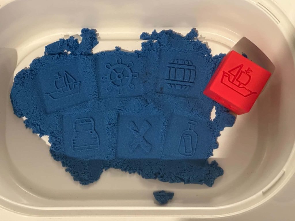 3D printed Pirate Stamper Block - great for play dough