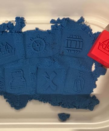 3D printed Pirate Stamper Block - great for play dough - Image 2