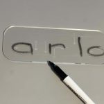 Acrylic Name Board and Free White Board pen 2