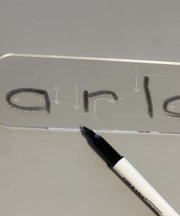 Acrylic Name Board and Free White Board pen - Image 2