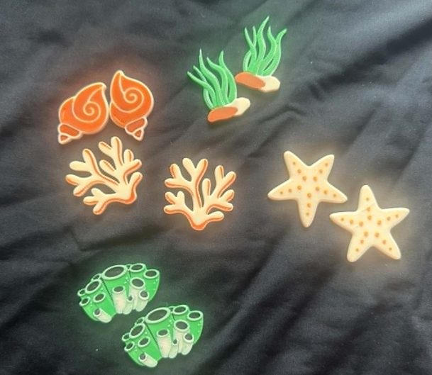 Counting Tokens under the sea shapes x10 - Ideal for home learning, nurseries & educational settings
