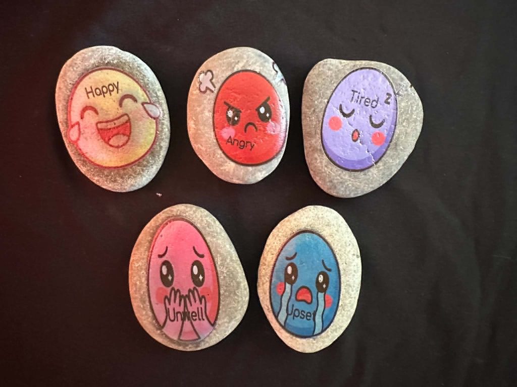 Emotion Stones – great to add to any Sensory Activity