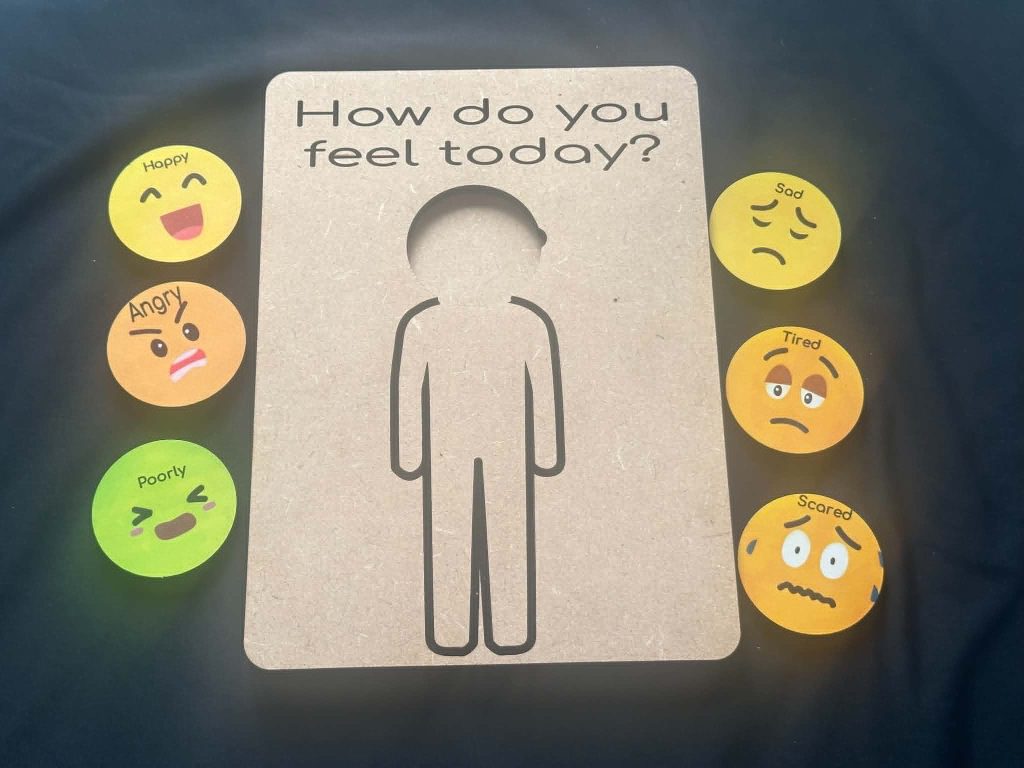 How Do You Feel Board and Emotion Faces - great for children to express their feelings