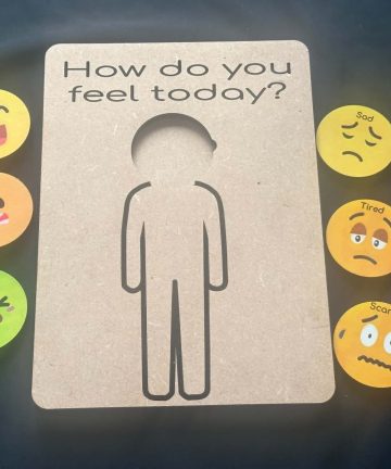 How Do You Feel Board and Emotion Faces - great for children to express their feelings - Image 1