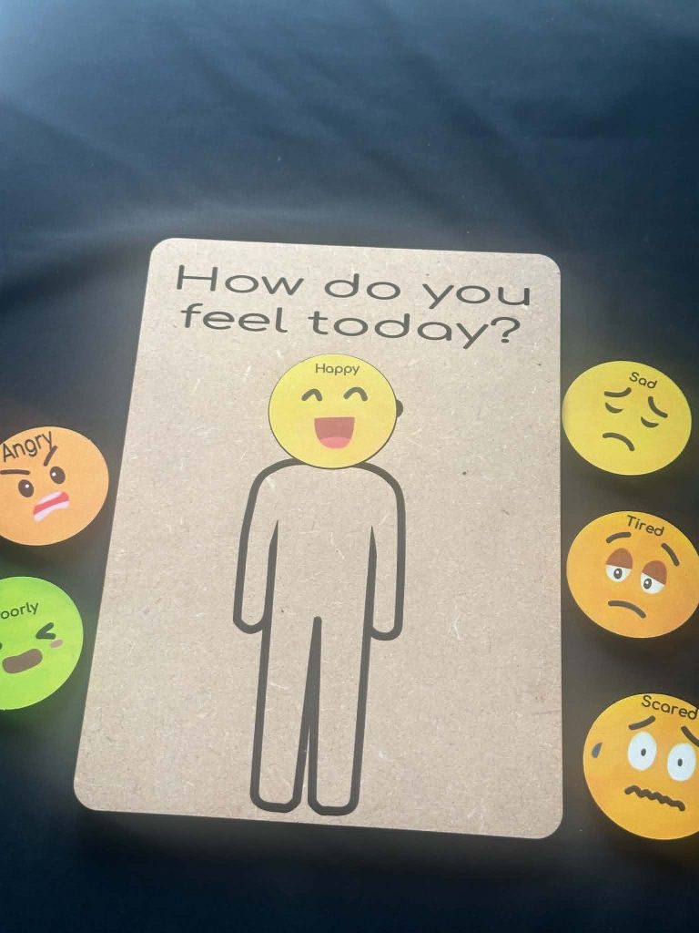 How Do You Feel Board and Emotion Faces - great for children to express their feelings