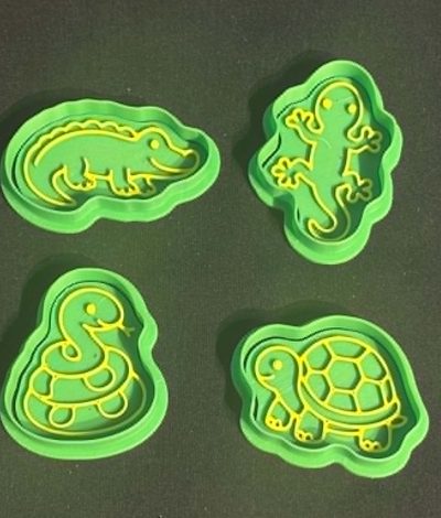 Reptiles Play Dough, or cookie Cutters & Stampers