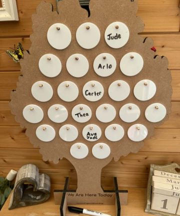 Self Registration Tree – Great for name recognition for school, preschool or childminders - Image 2