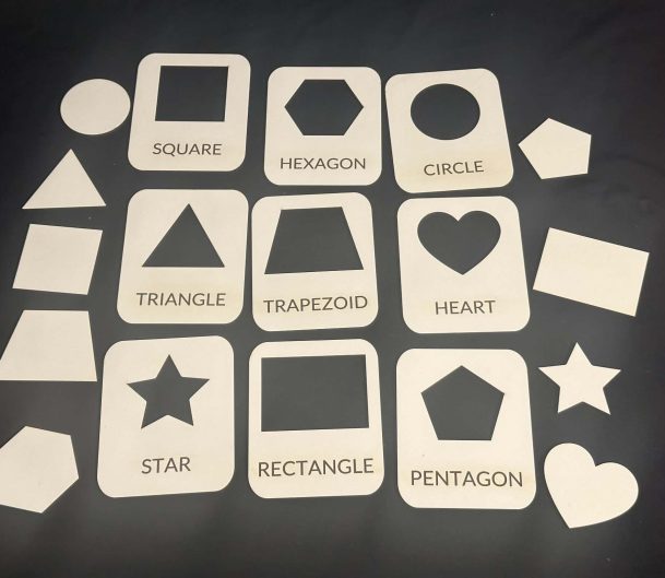 Shapes Flash card set - great for identifying shapes