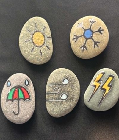 Weather Stones – great to add to any Sensory Activity