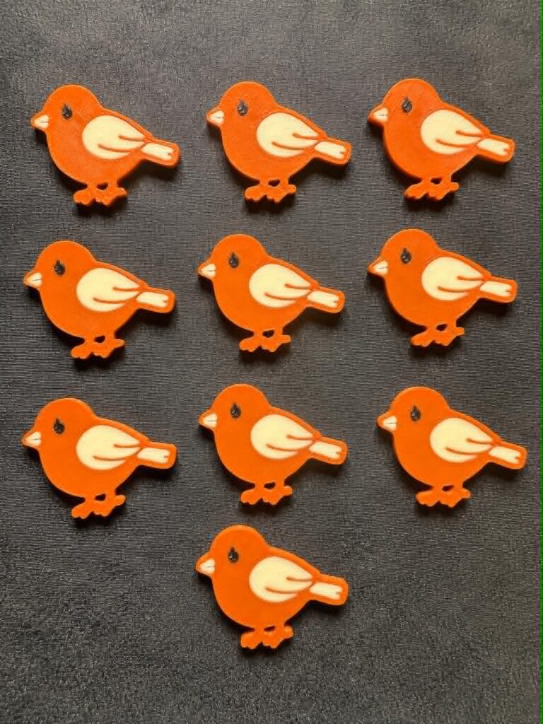 3D Printed Counting Tokens Bird x10