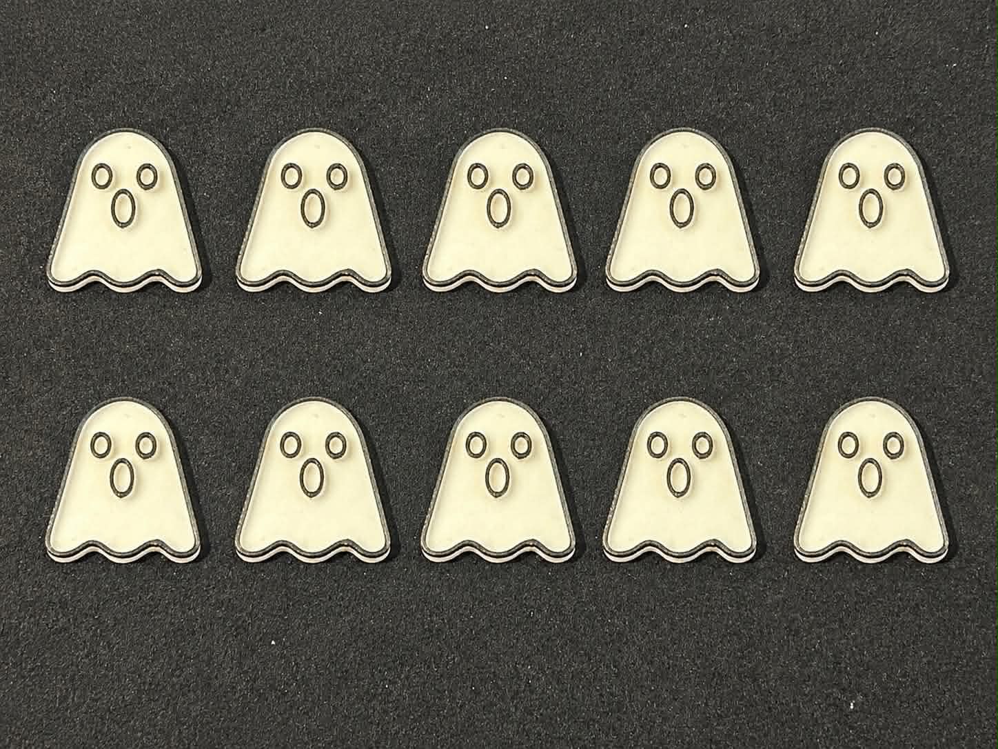 3D Printed Counting Tokens Ghost x10 - Image 1