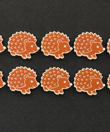 3D Printed Counting Tokens Hedgehog’s  x10