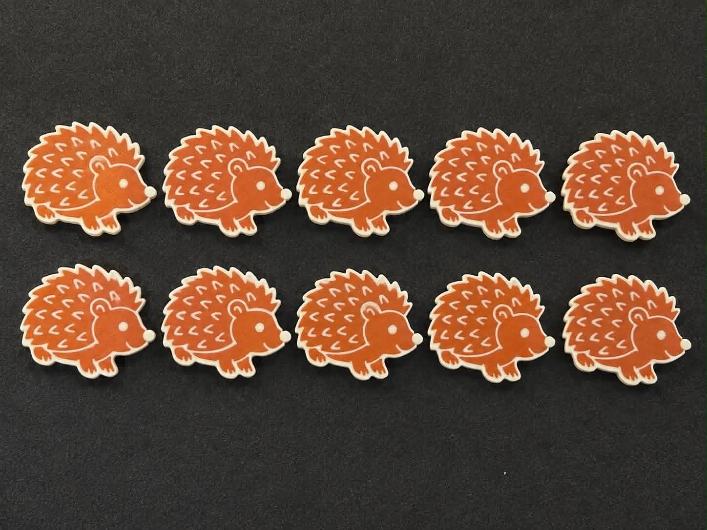 3D Printed Counting Tokens Hedgehog’s  x10 - Image 1