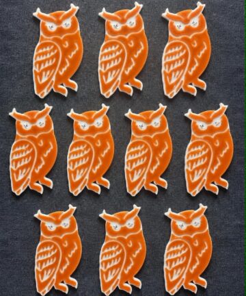 3D Printed Counting Tokens Owls x10