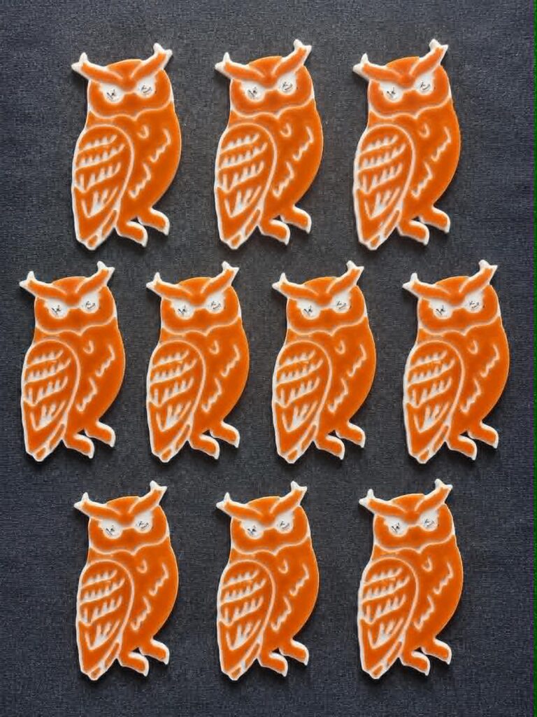 3D Printed Counting Tokens Owls x10