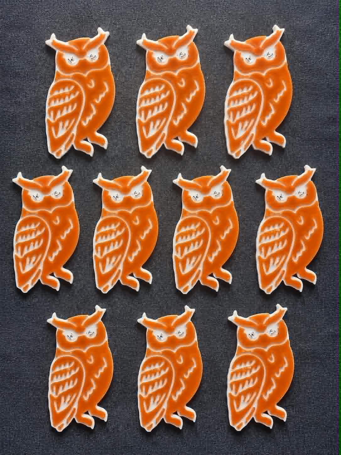 3D Printed Counting Tokens Owls x10 - Image 1
