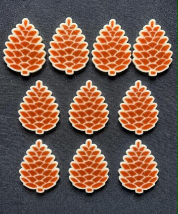 3D Printed Counting Tokens Pinecones x10