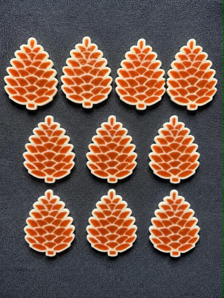 3D Printed Counting Tokens Pinecones x10