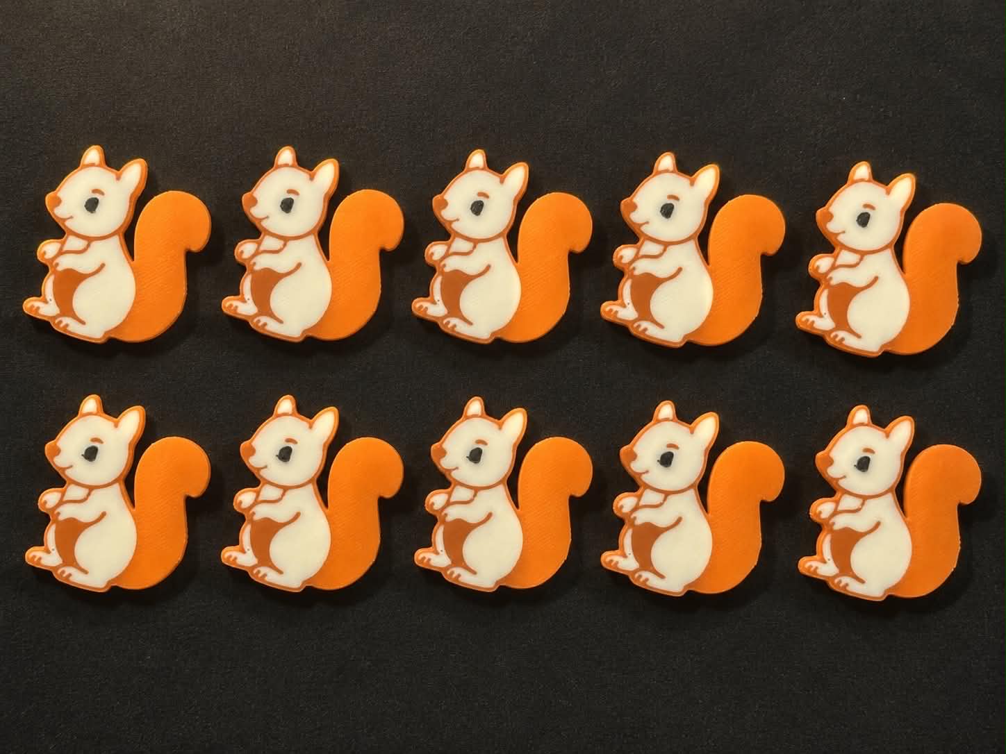3D Printed Counting Tokens Squirrel x10 - Image 1