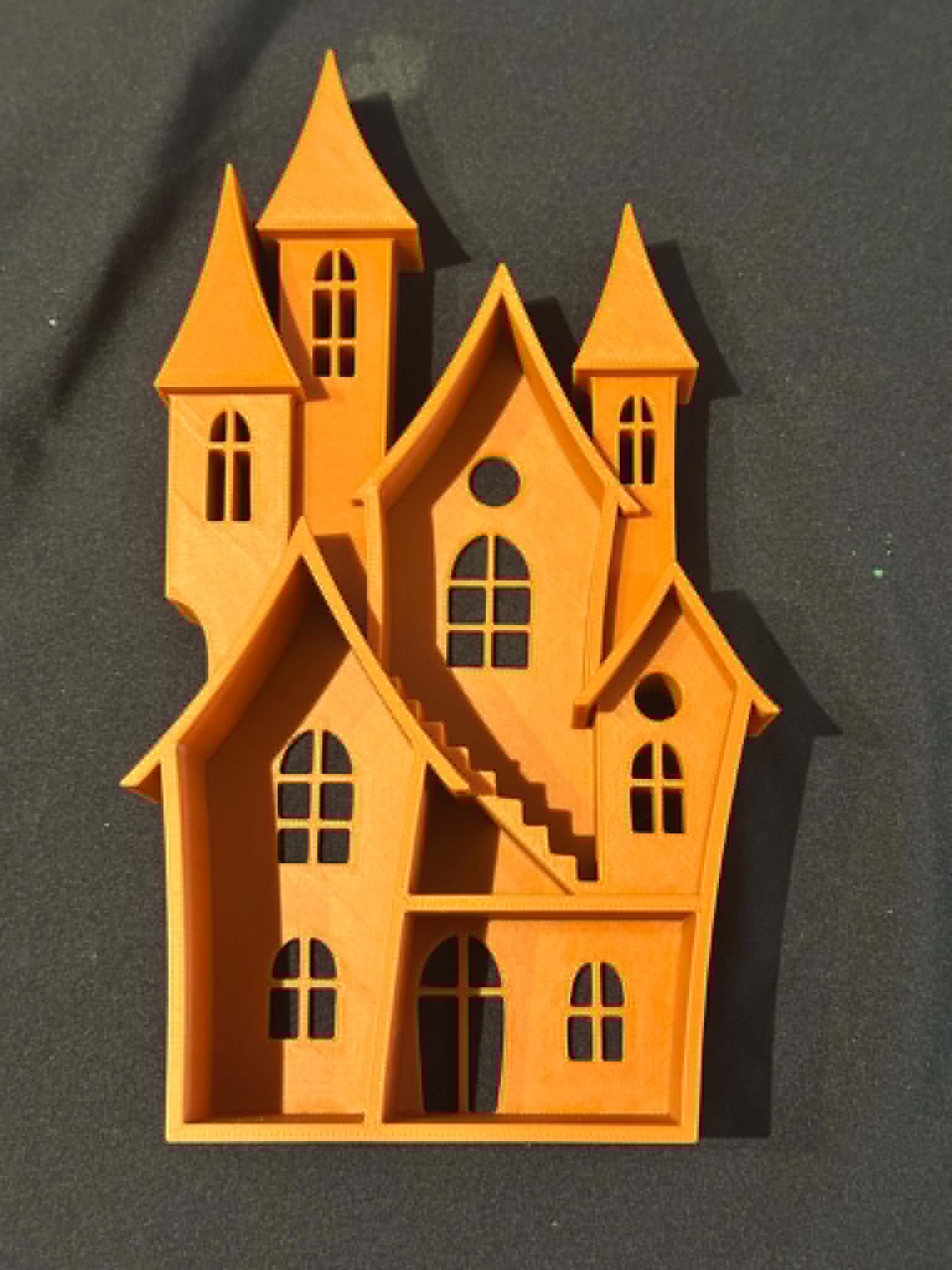 3D Printed Standing Haunted House - great for small world play - Image 1