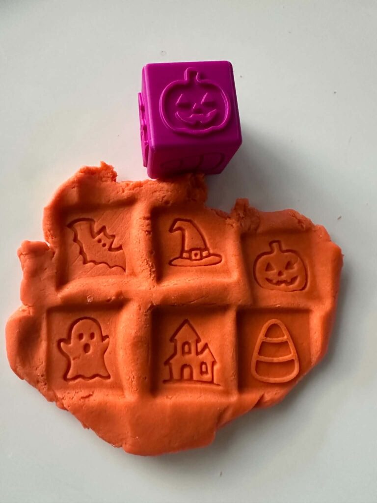 3D printed Halloween Stamper Block – great for play dough