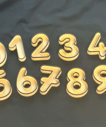 3D printed Mini Number tray 0 to 9 - Great for sensory play