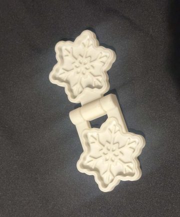 3D printed Snowflake Mould - great for play dough