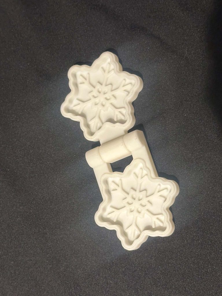3D printed Snowflake Mould - great for play dough