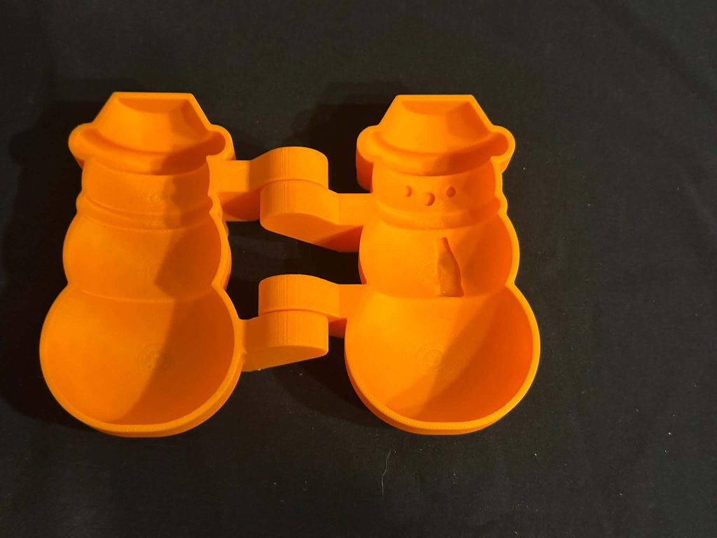3D printed Snowman Mould - great for play dough