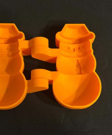 3D printed Snowman Mould - great for play dough