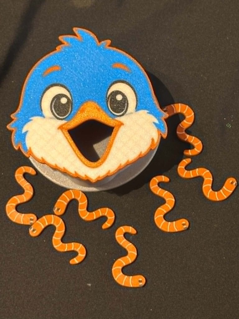 Bird Feeding Face - great fine motor skills activity