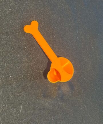 3D Printed Bone Easy Spoon - great for sensory play trays