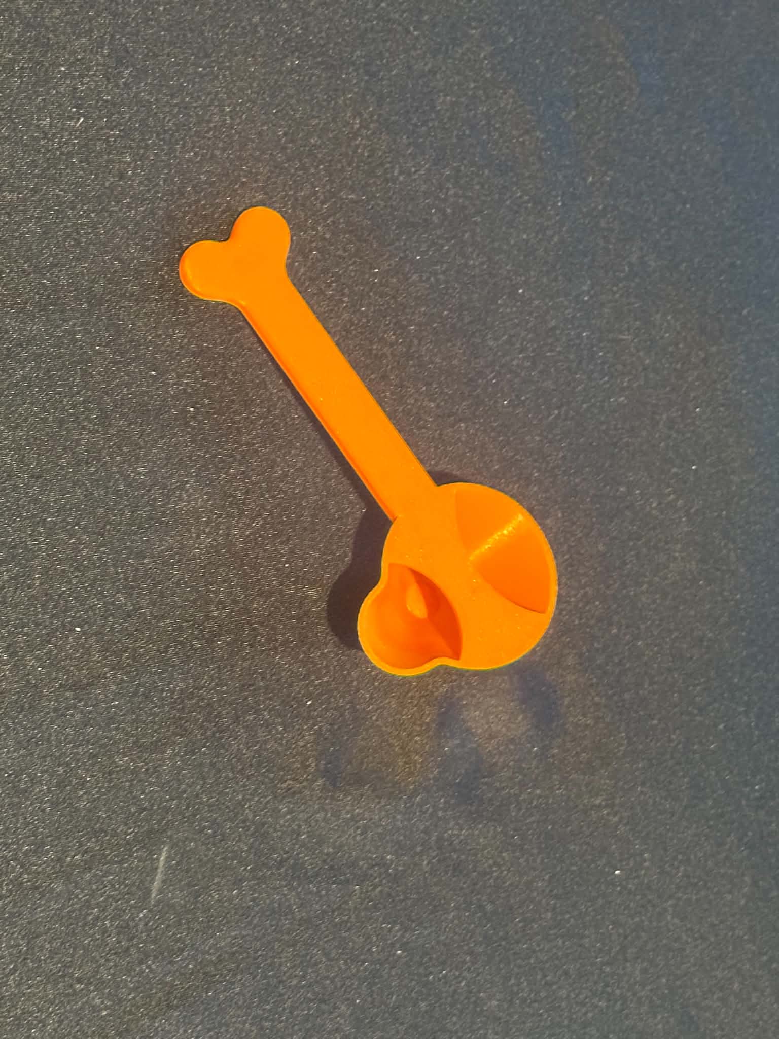 3D Printed Bone Easy Spoon - great for sensory play trays - Image 1
