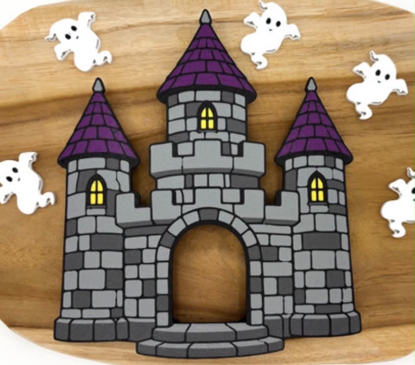 3D Printed Castle Feeding Face - Great Halloween activities