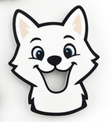 3D Printed Snow Fox Feeding Face - Great winter activity
