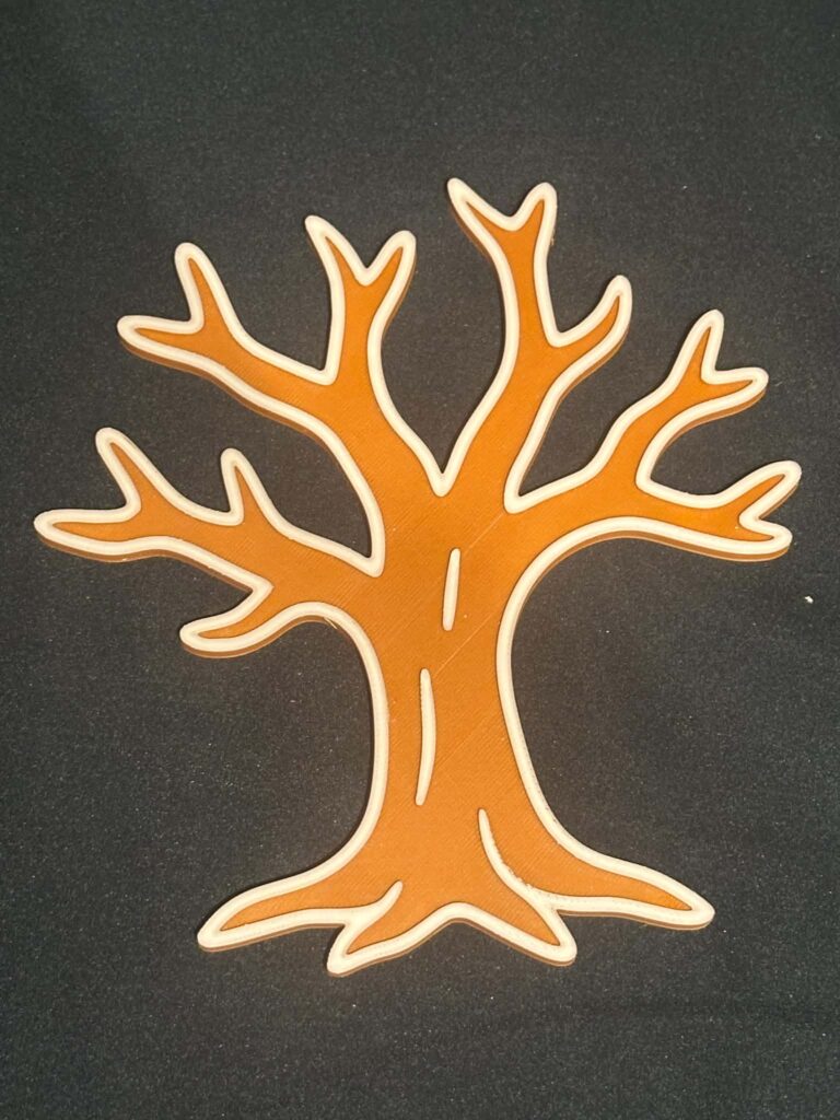 3D Printed Tree shape - great for Play Dough or sensory play