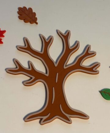 3D Printed Tree shape - great for Play Dough or sensory play - Image 2