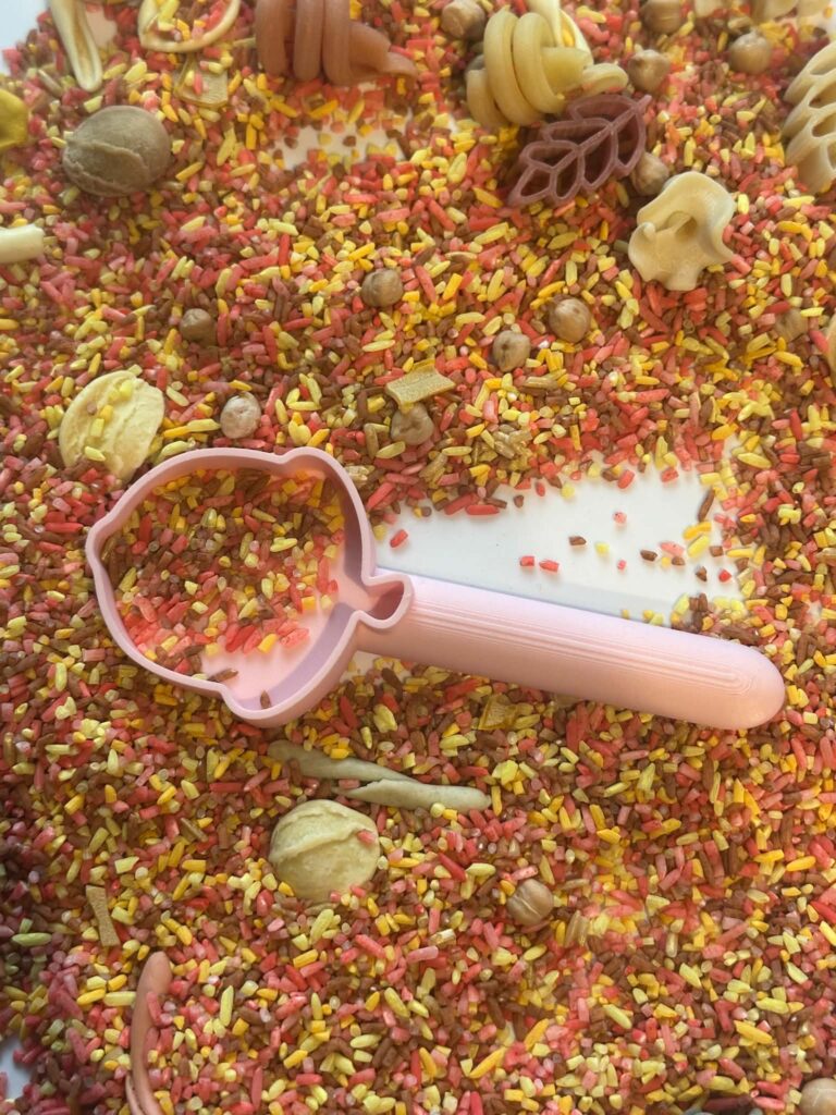 Acorn Scoop 3D Printed -great for sensory play trays