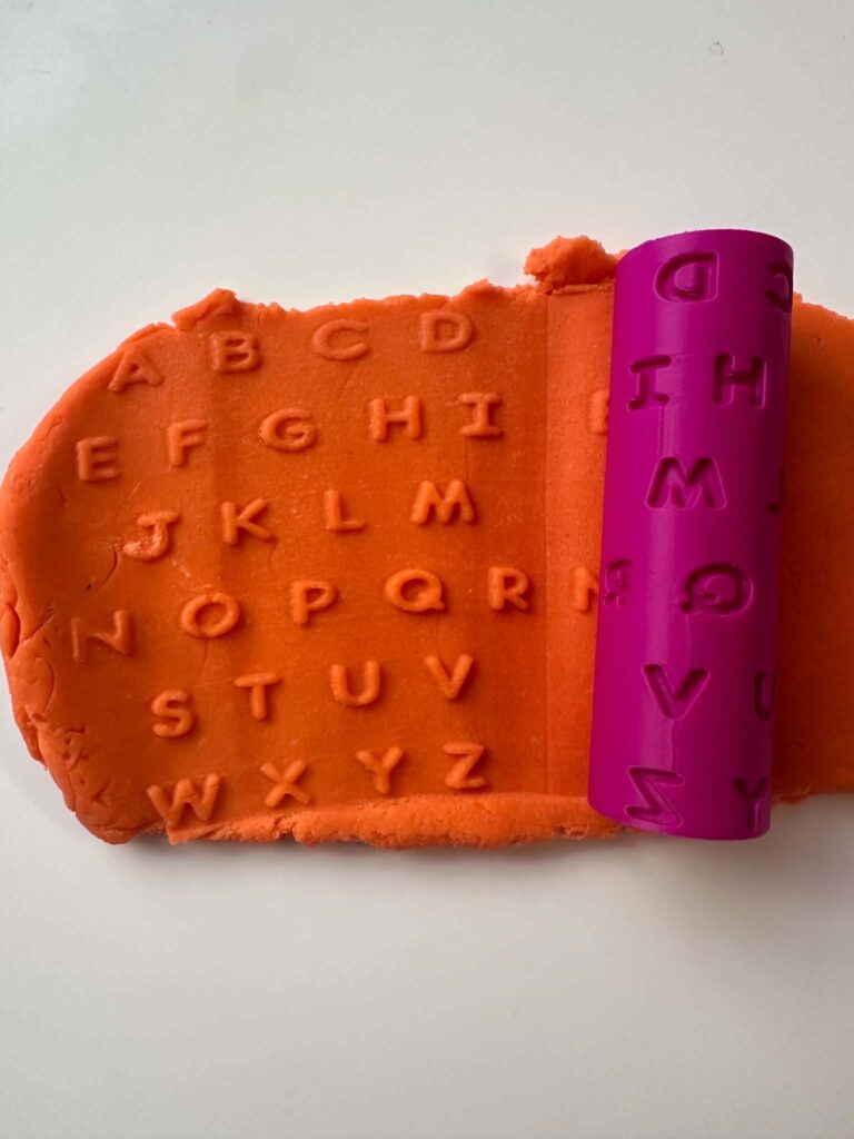Alphabet Play Dough Roller - great for letter recognition