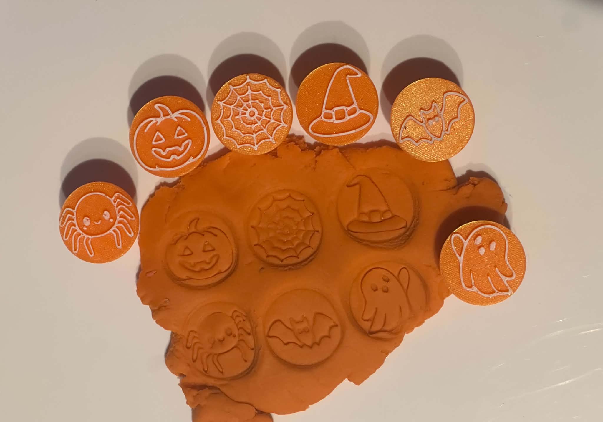 Halloween Stamper Play Dough set of six 3D Printed - Image 1