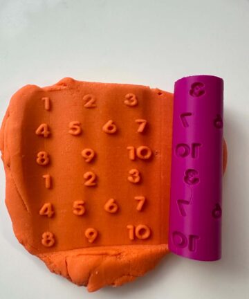 Number Play Dough Roller - great for letter recognition