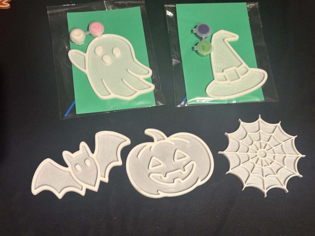 Paint your Own Halloween shapes 3D Printed