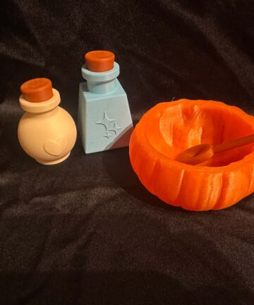 Pumpkin Bowl Potion play set - great for sensory play trays